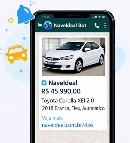 Exemplo de anúncio enviado pelo WhatsApp
